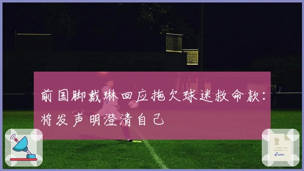 前国脚戴琳回应拖欠球迷救命款：将发声明澄清自己